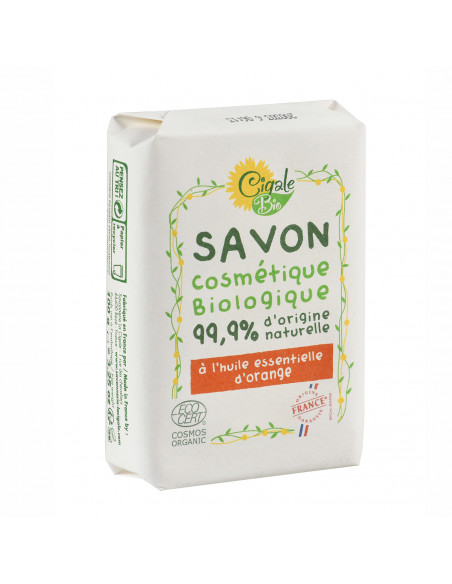 Savon à l’Huile essentielle d’Orange 100g