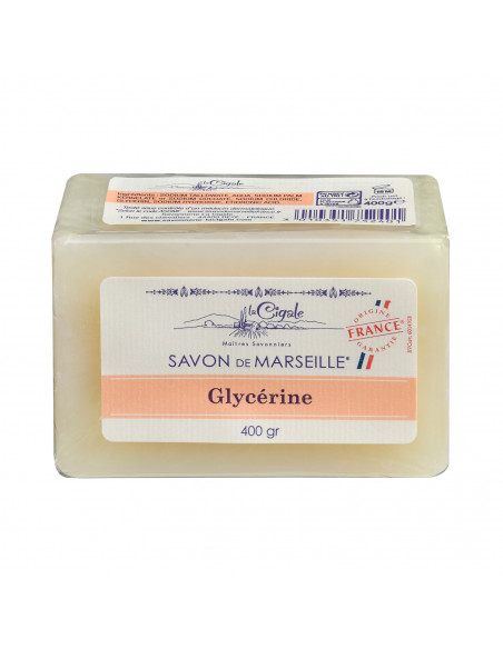 Savon de Marseille Glycérine La Cigale 400g