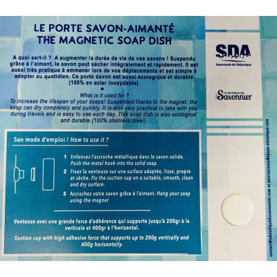 Porte savon aimanté