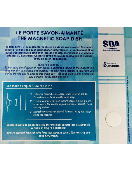 Porte savon aimanté