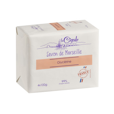 Savon de Marseille à la Glycérine 4x100g