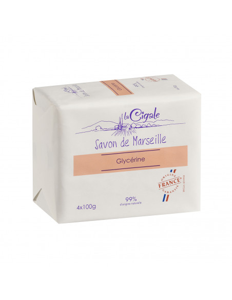 Savon de Marseille à la Glycérine 4x100g