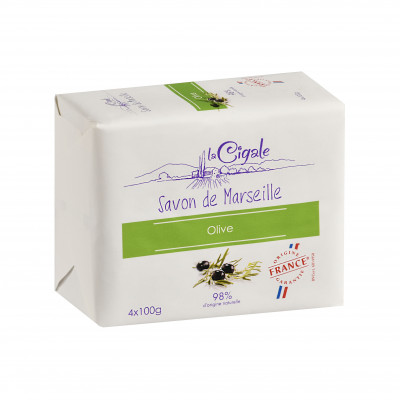 Savon de Marseille à l’Olive 4x100g