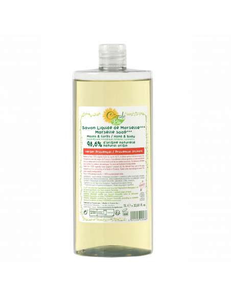 Savon Liquide de Marseille Verger Provençal 1L